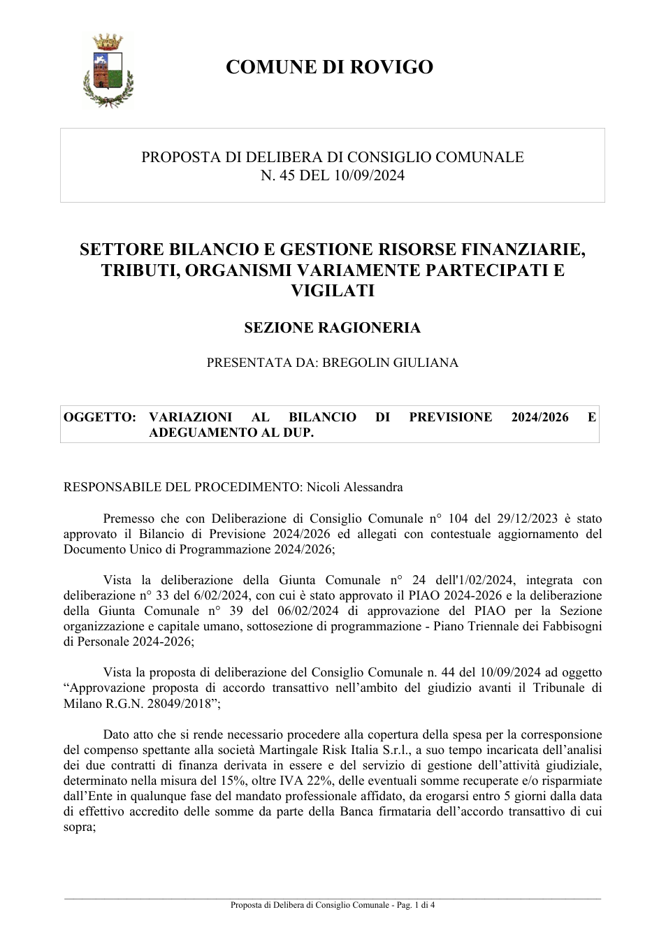 Pagina 1 del documento