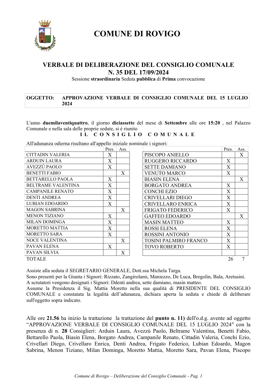 Pagina 1 del documento