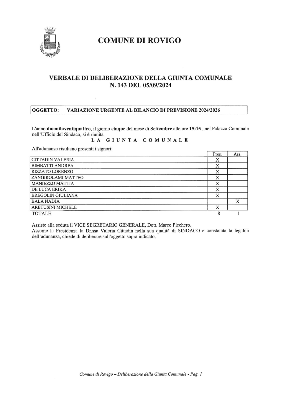 Pagina 1 del documento