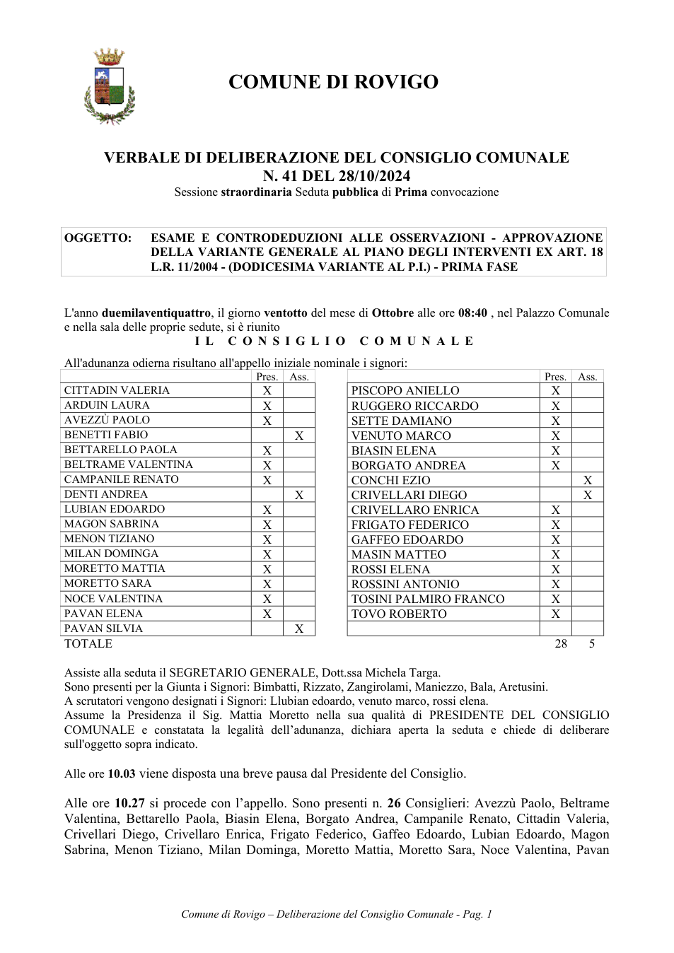 Pagina 1 del documento