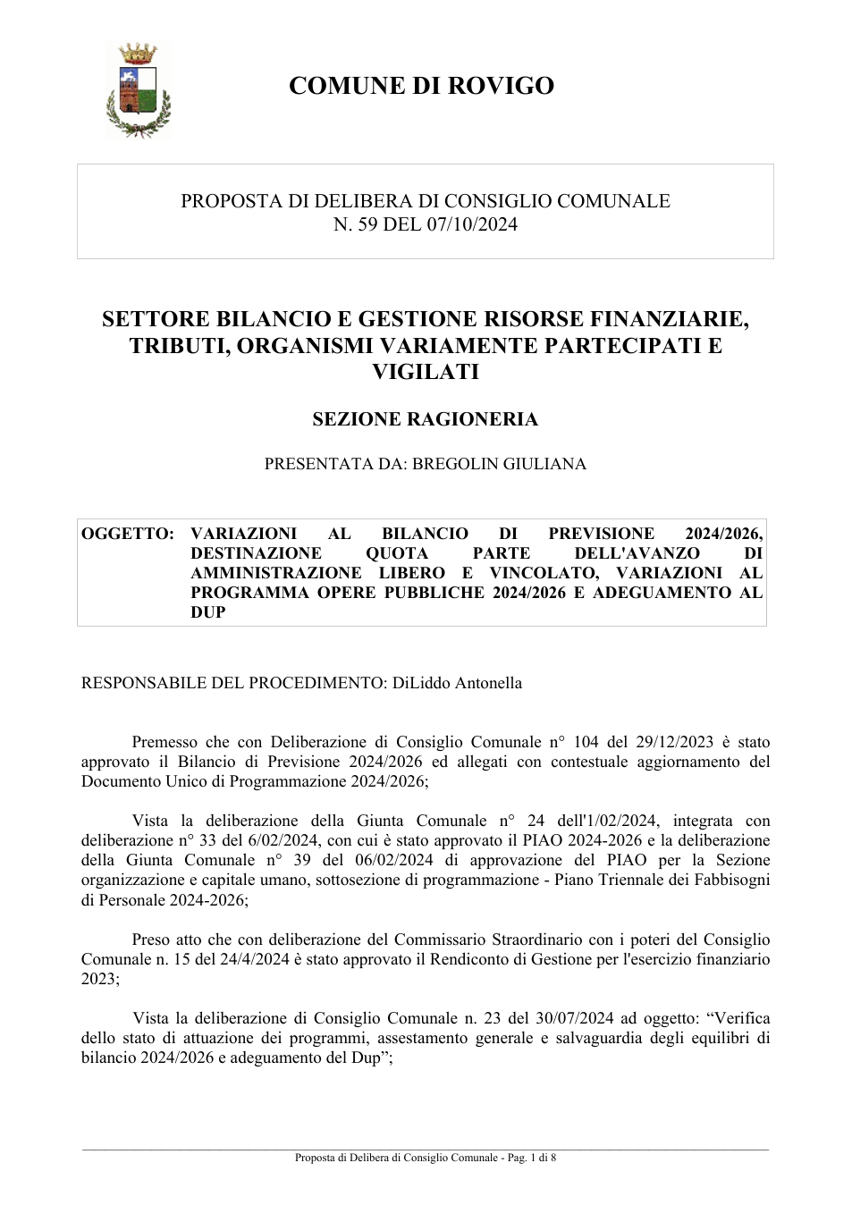 Pagina 1 del documento