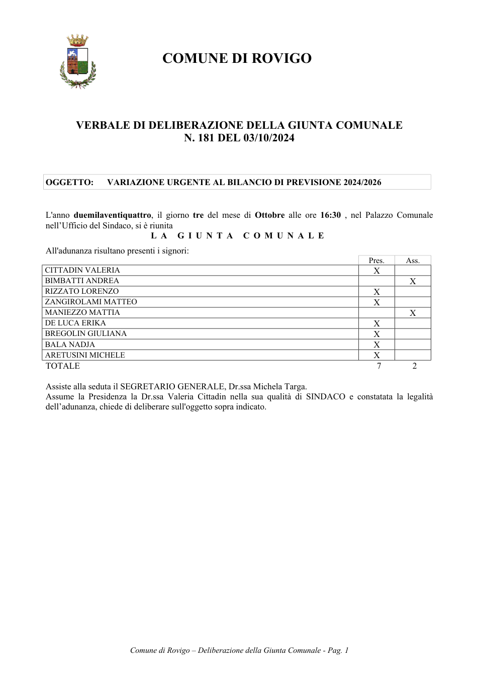 Pagina 1 del documento