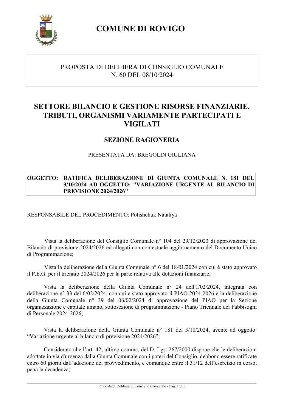 Pagina 1 del documento