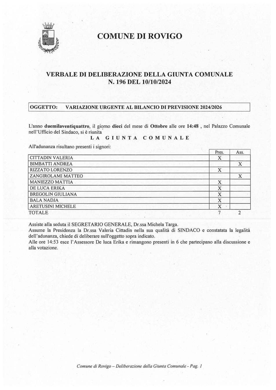 Pagina 1 del documento
