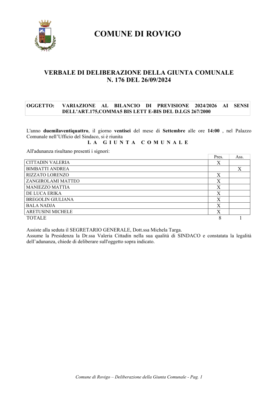 Pagina 1 del documento