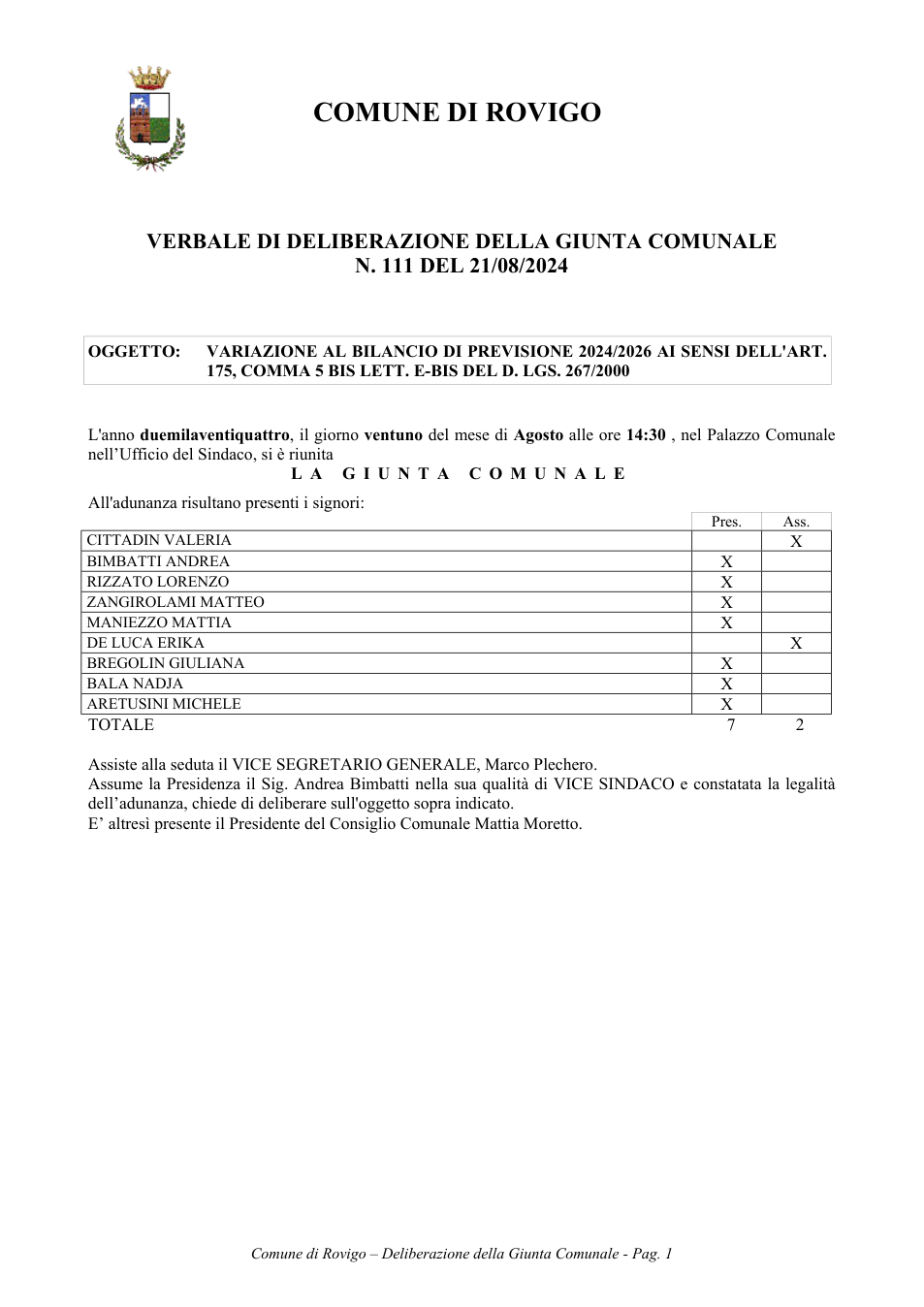 Pagina 1 del documento
