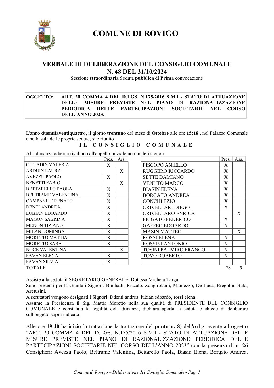 Pagina 1 del documento