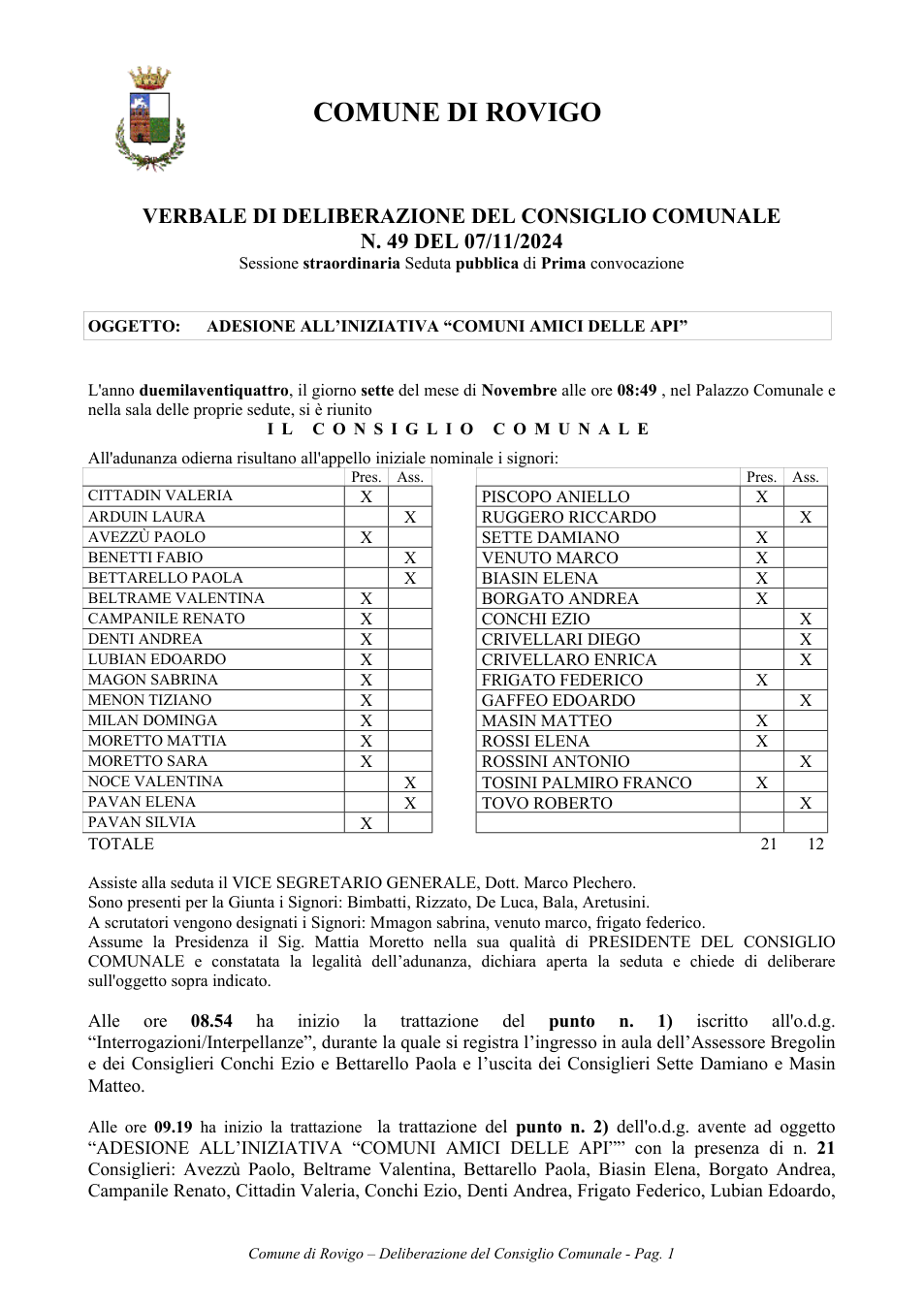 Pagina 1 del documento