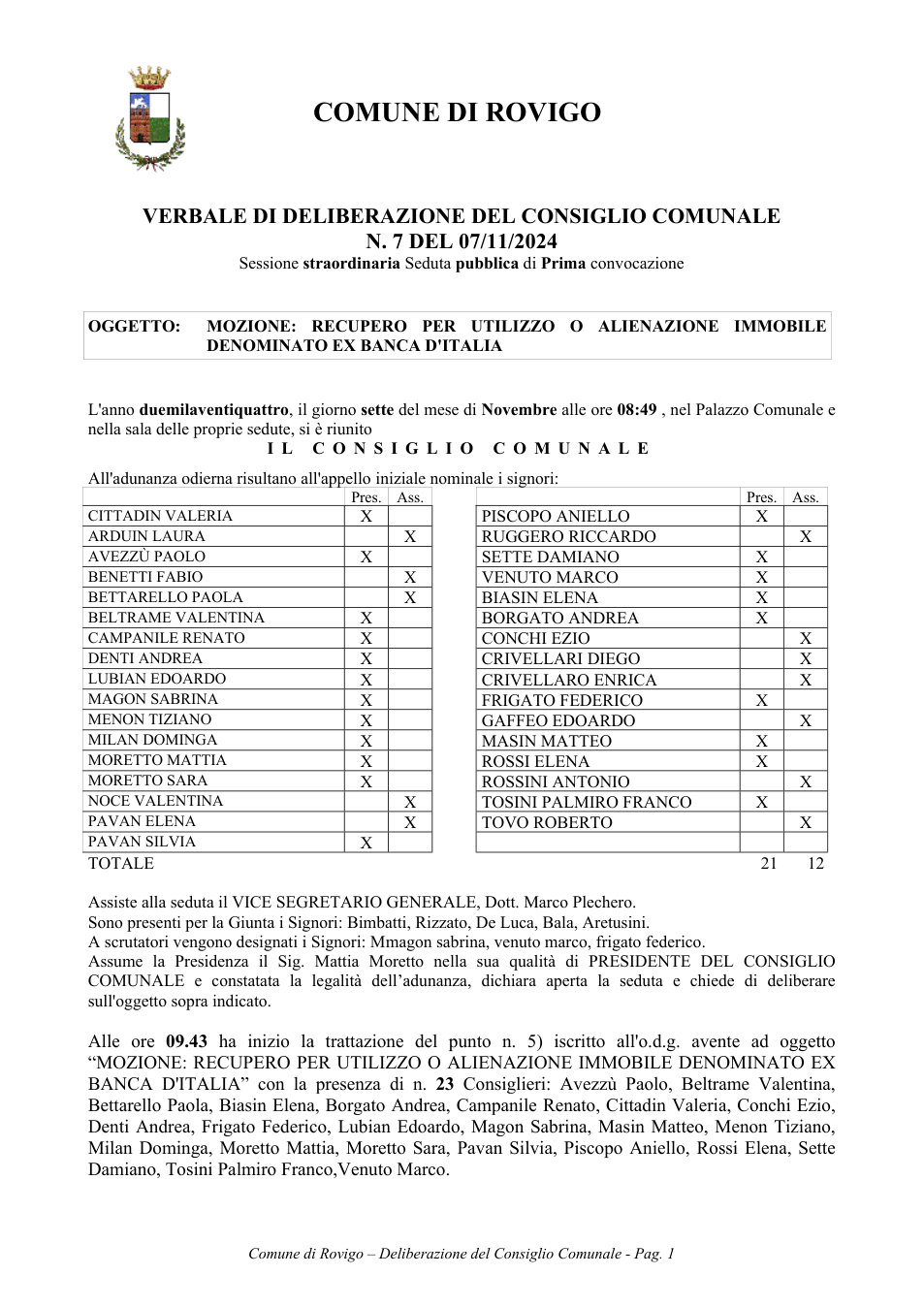 Pagina 1 del documento
