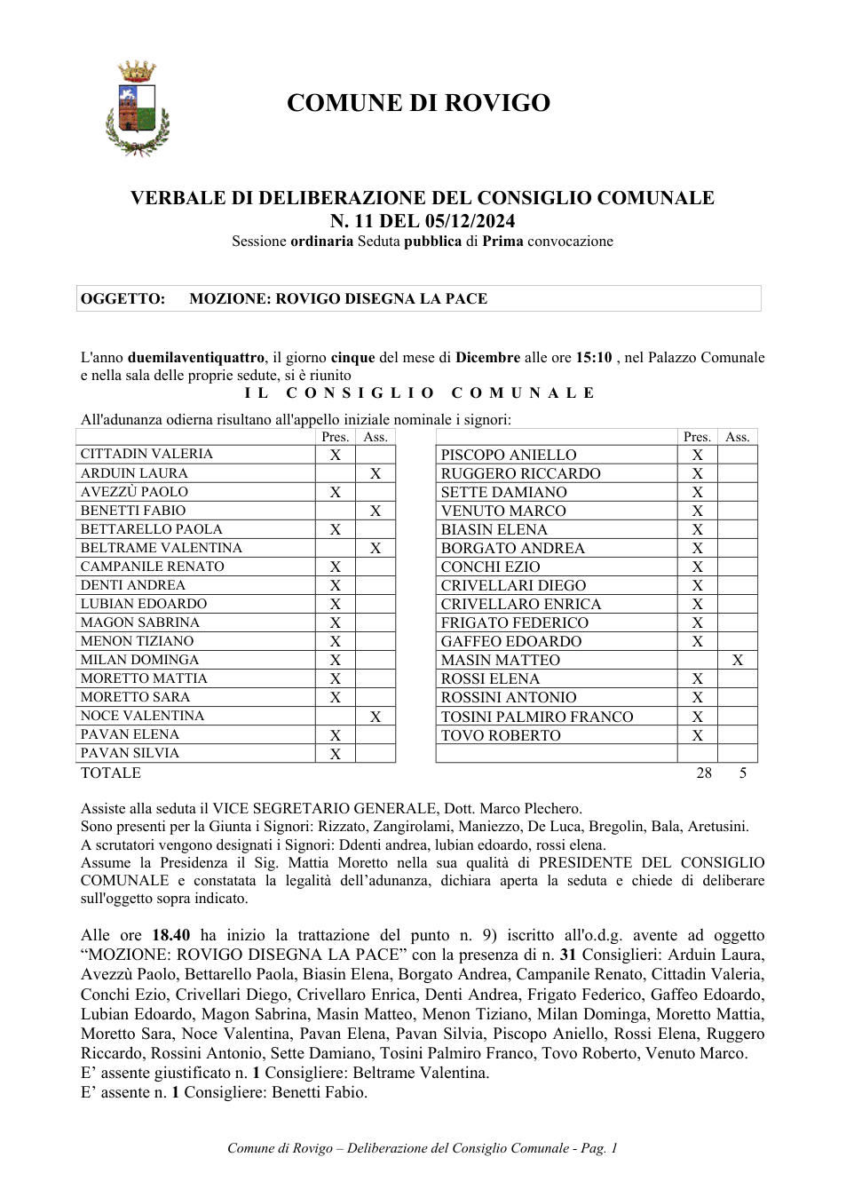 Pagina 1 del documento