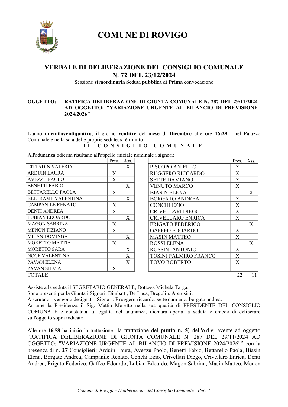 Pagina 1 del documento