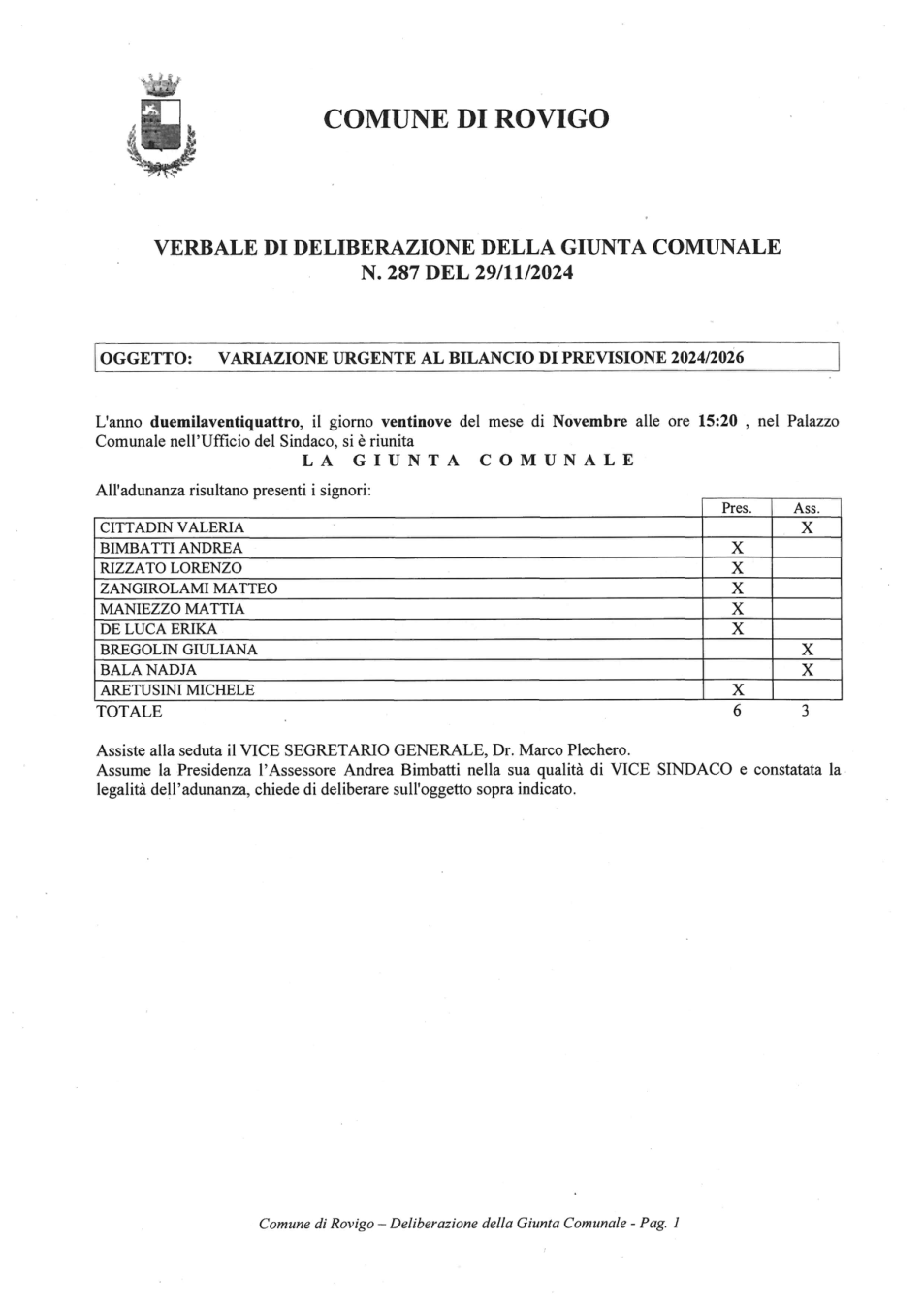 Pagina 1 del documento