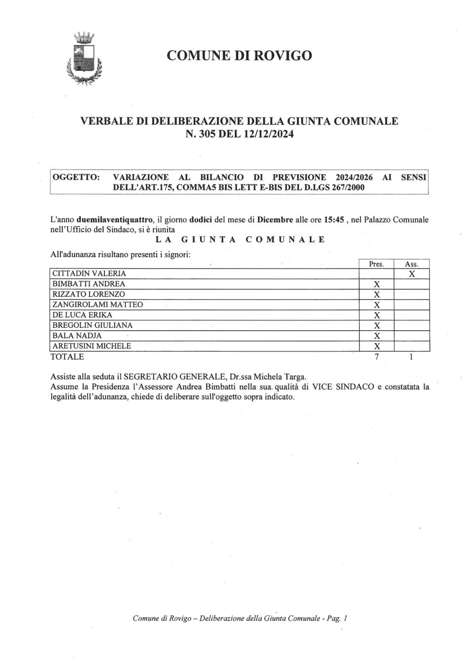 Pagina 1 del documento