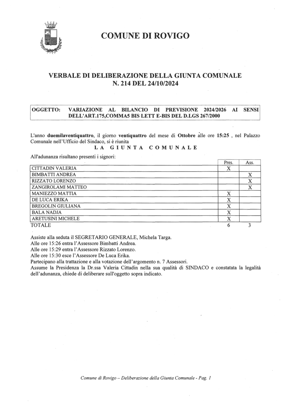 Pagina 1 del documento