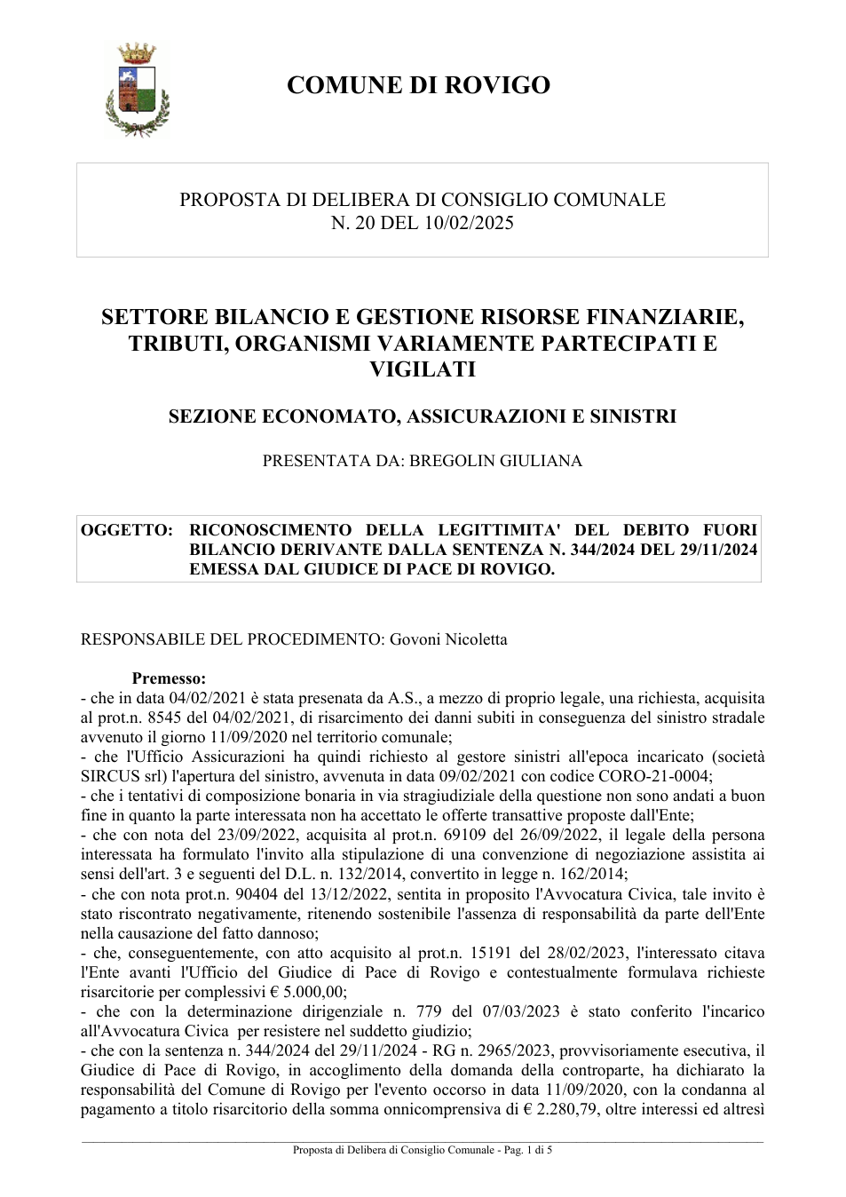 Pagina 1 del documento