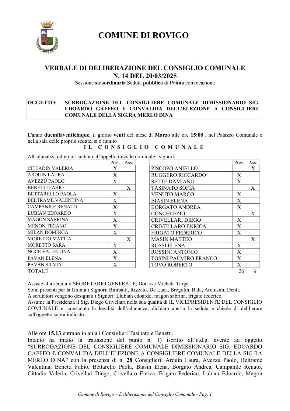 Pagina 1 del documento