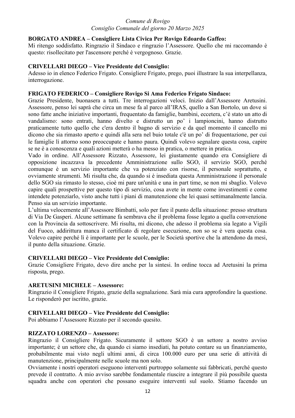 Pagina 12 del documento