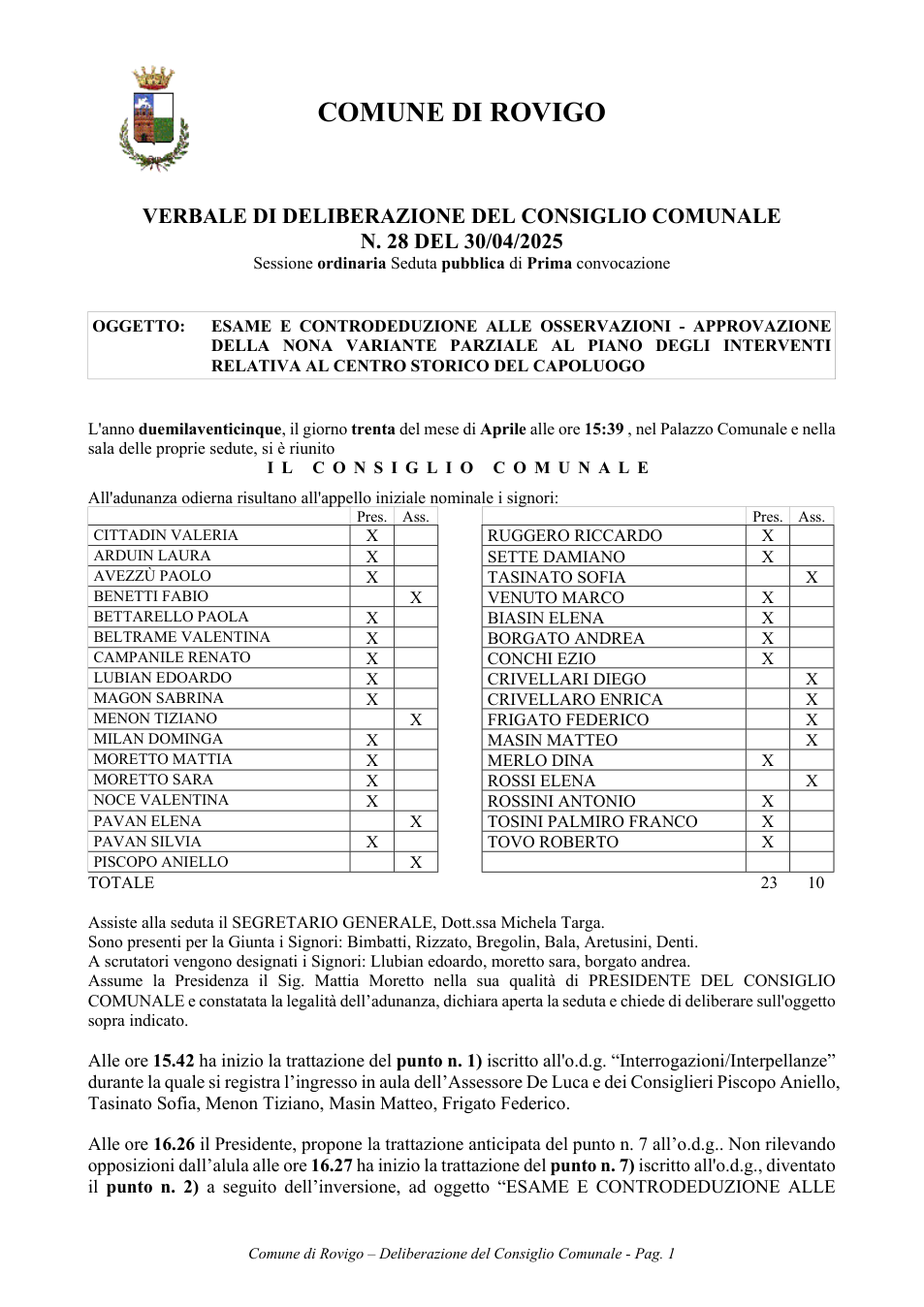 Pagina 1 del documento
