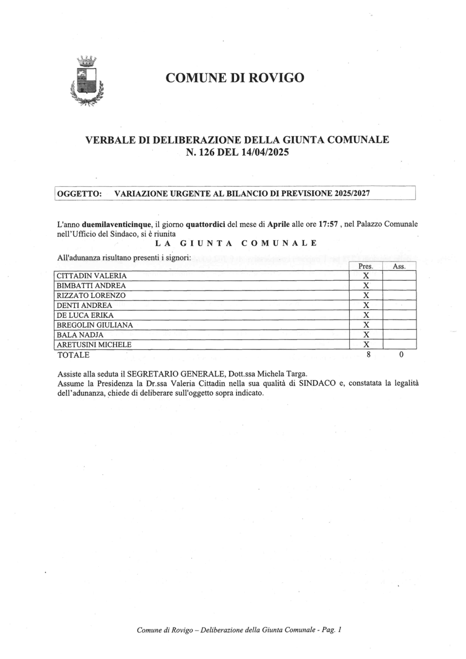 Pagina 1 del documento