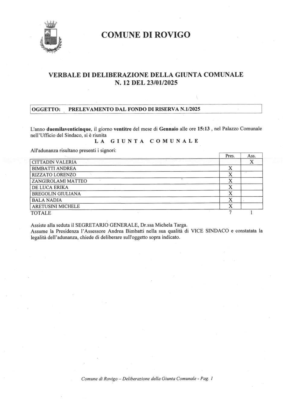 Pagina 1 del documento