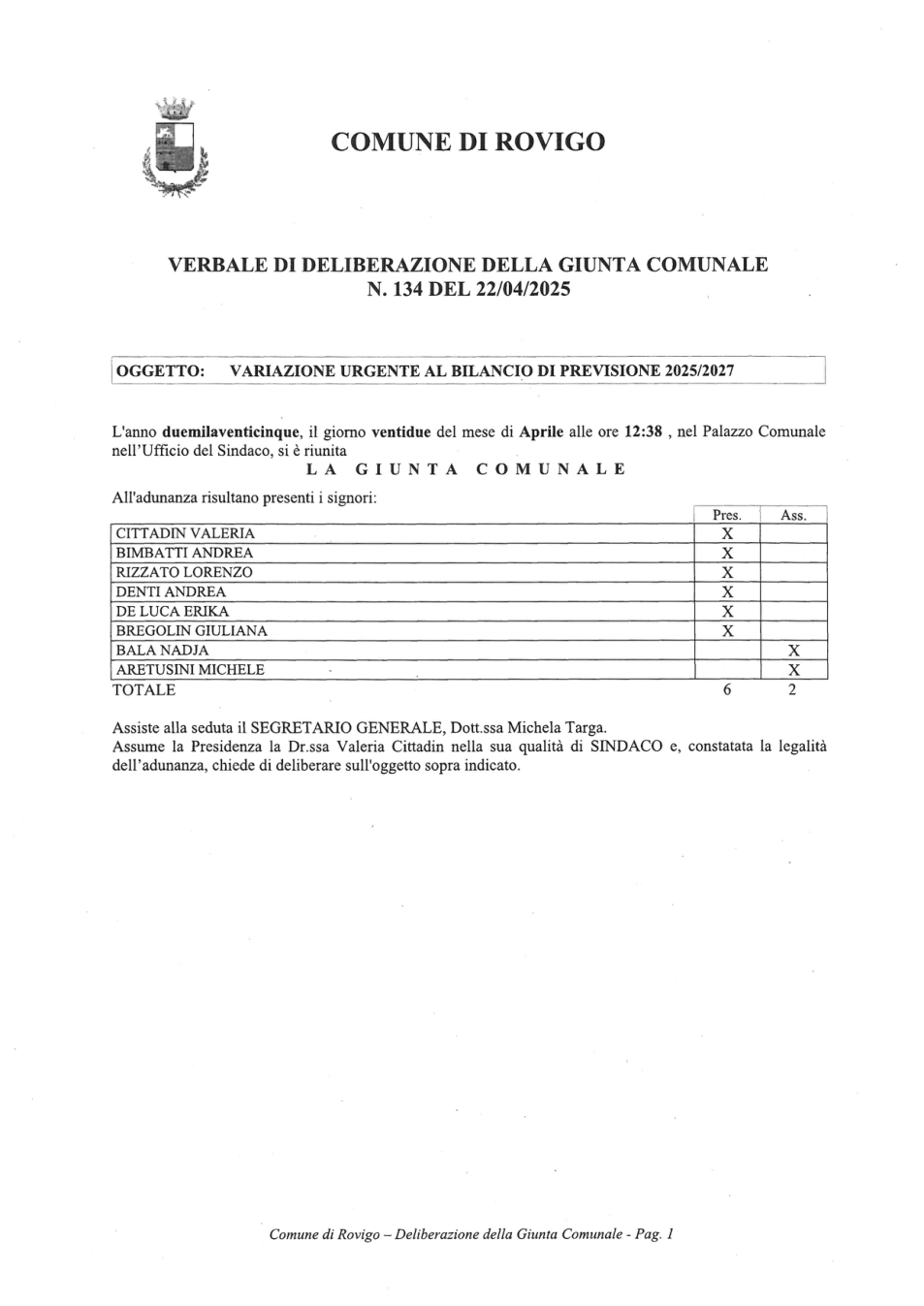Pagina 1 del documento