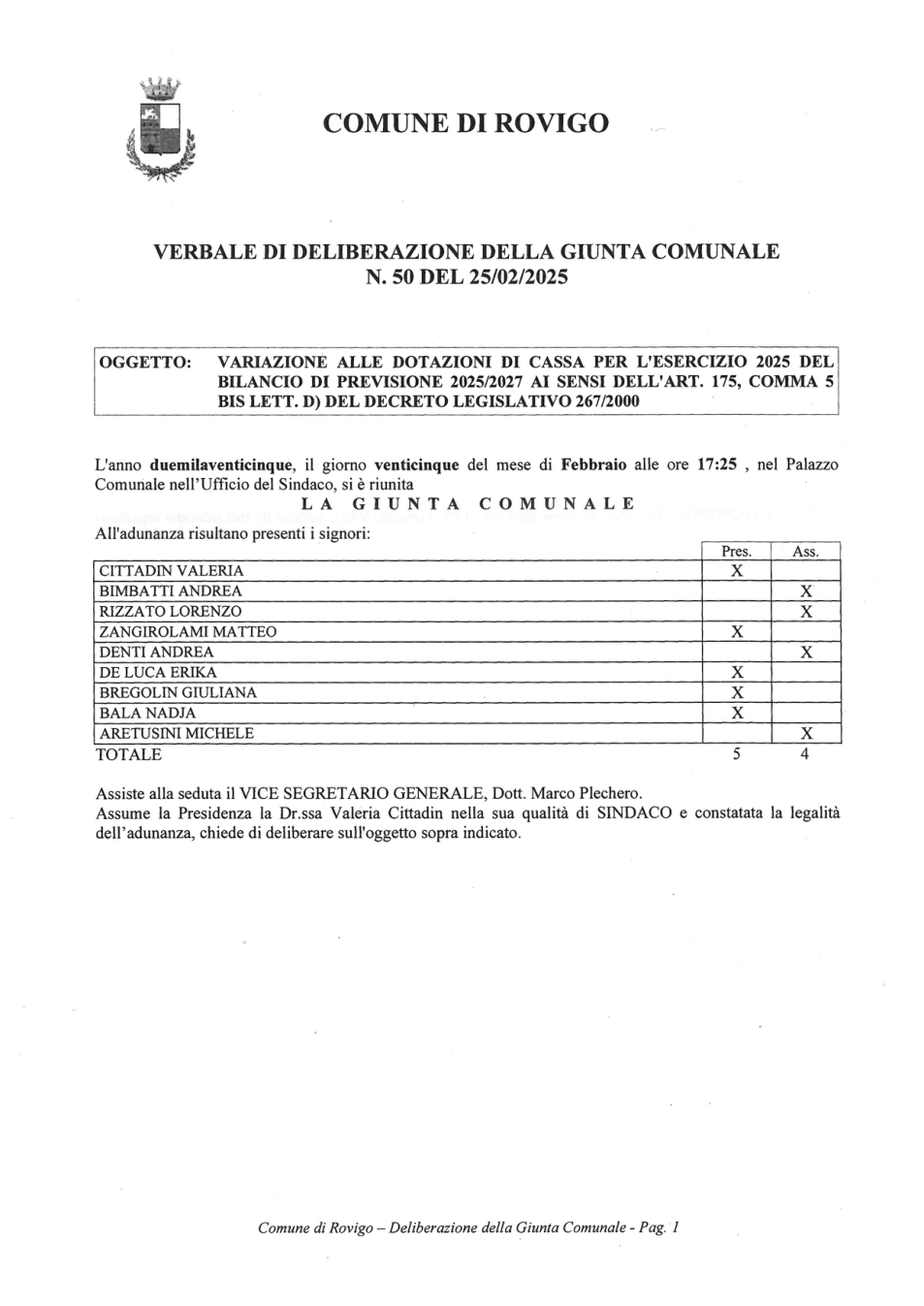Pagina 1 del documento