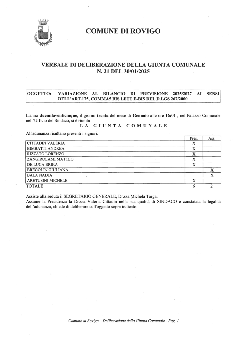 Pagina 1 del documento