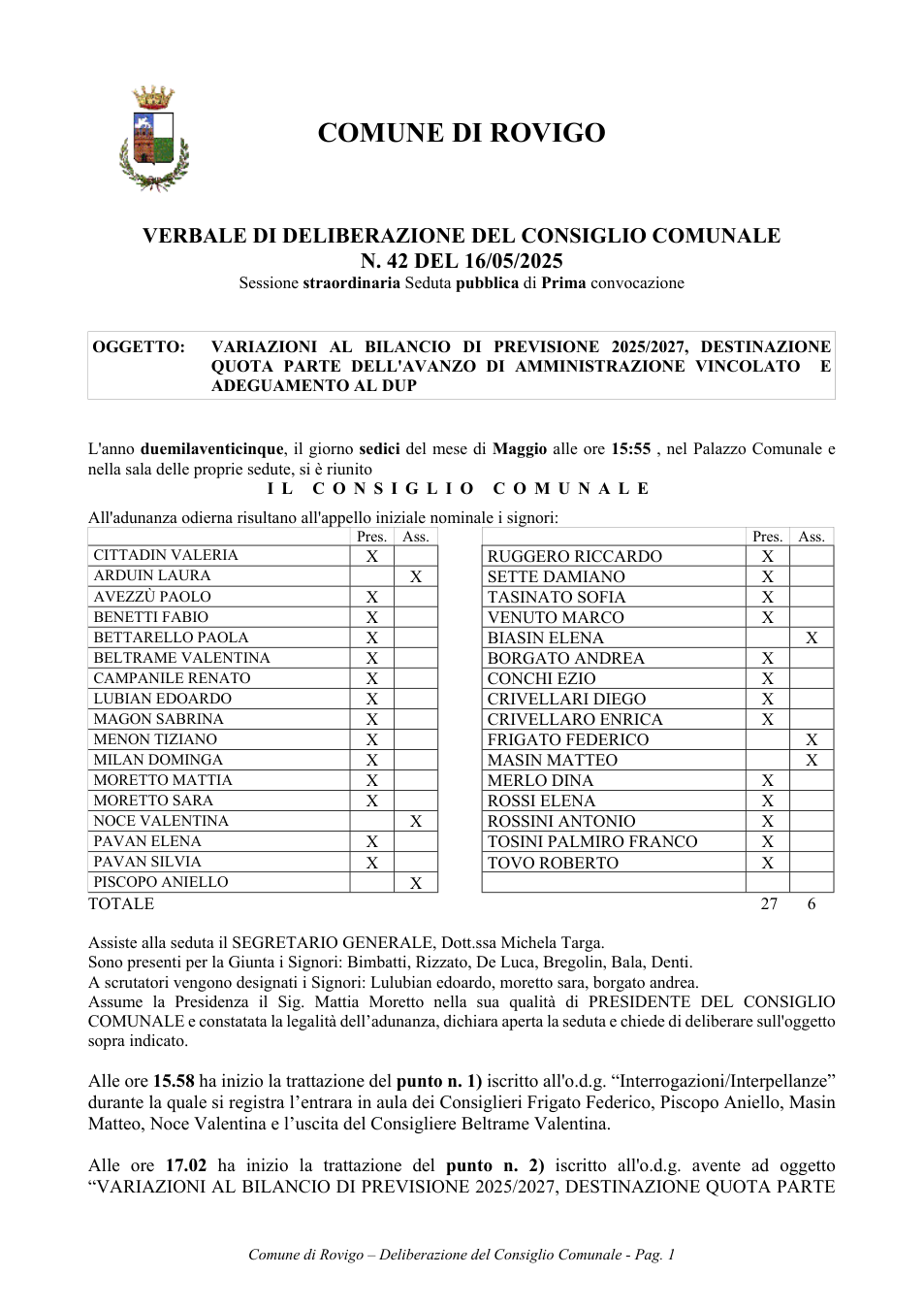 Pagina 1 del documento