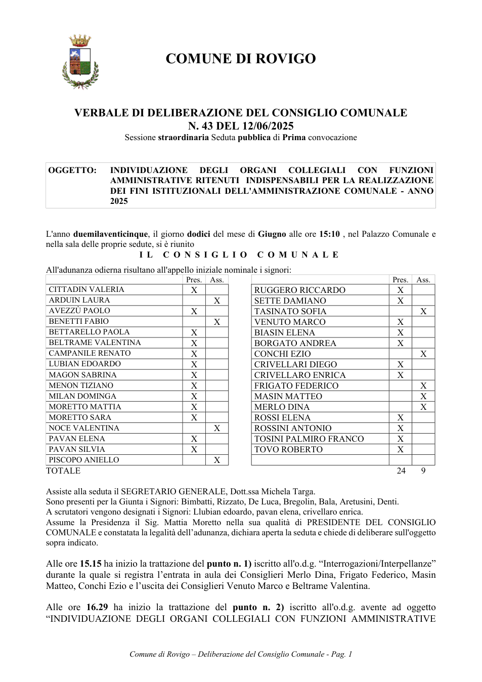 Pagina 1 del documento