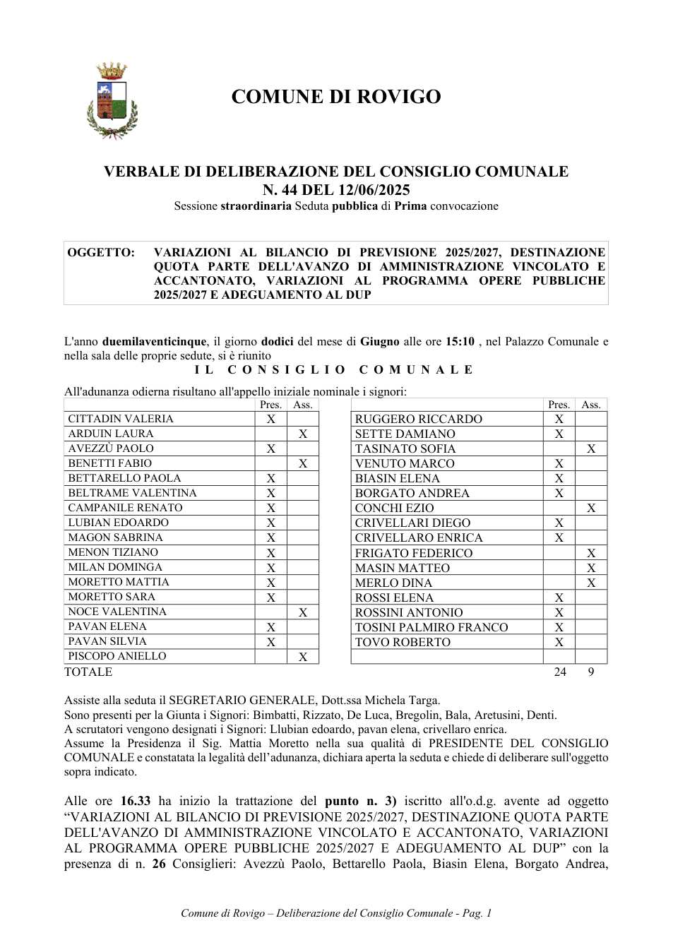 Pagina 1 del documento