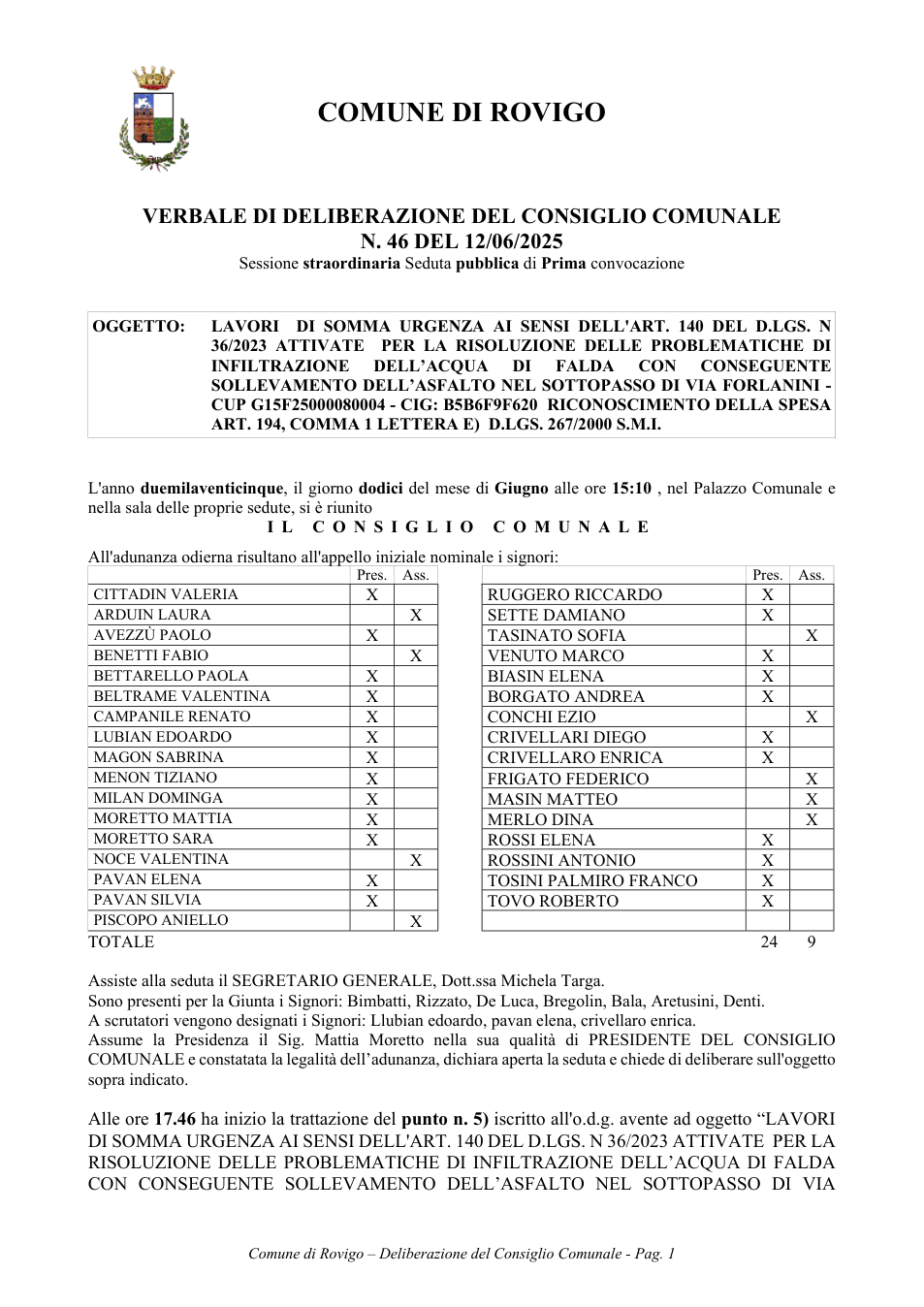 Pagina 1 del documento