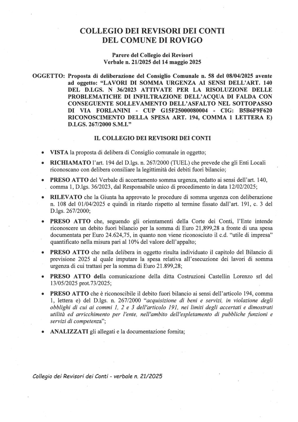 Pagina 1 del documento