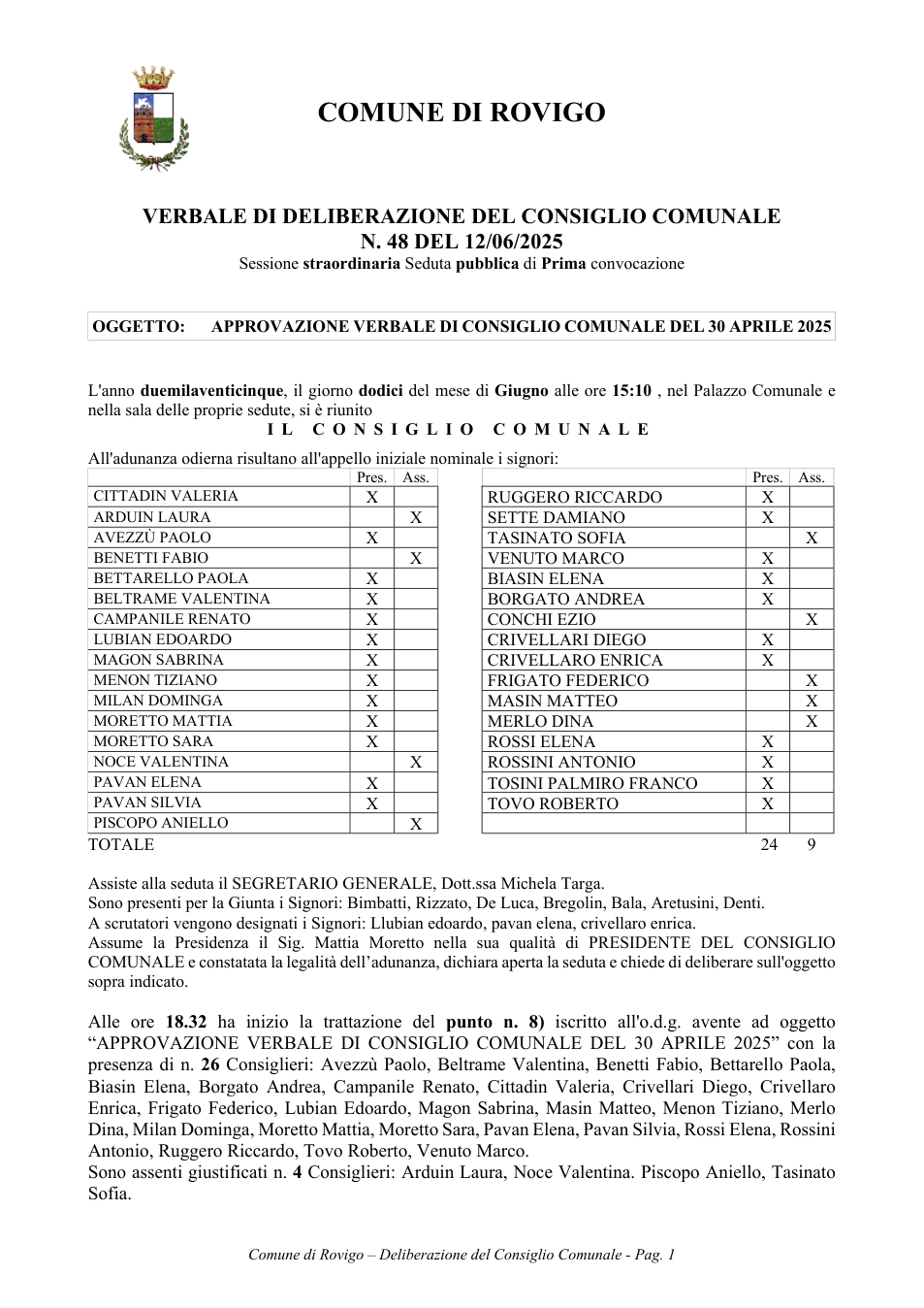 Pagina 1 del documento