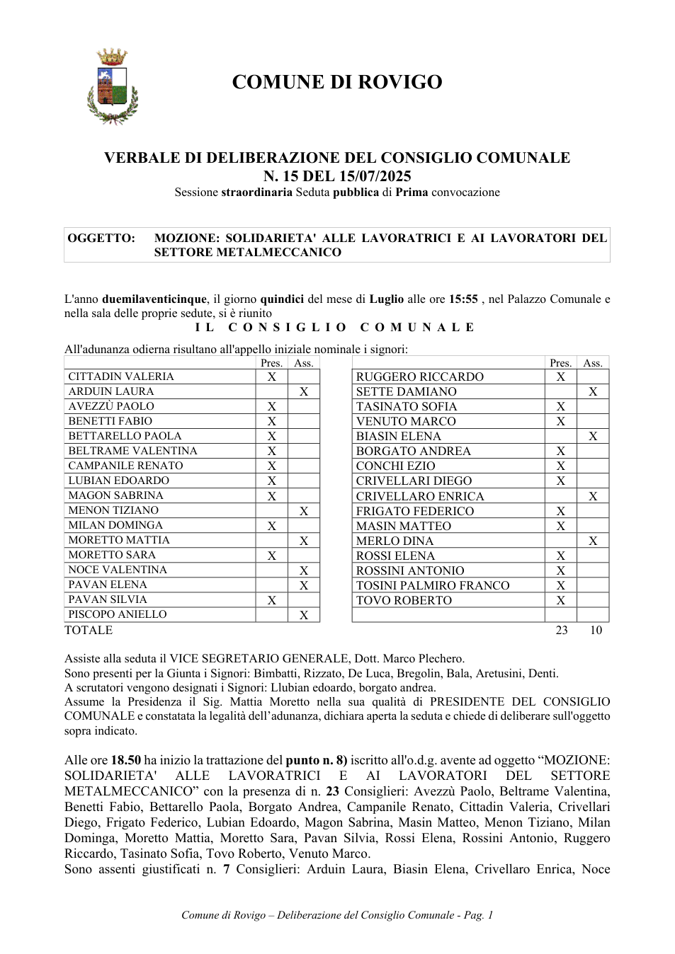 Pagina 1 del documento