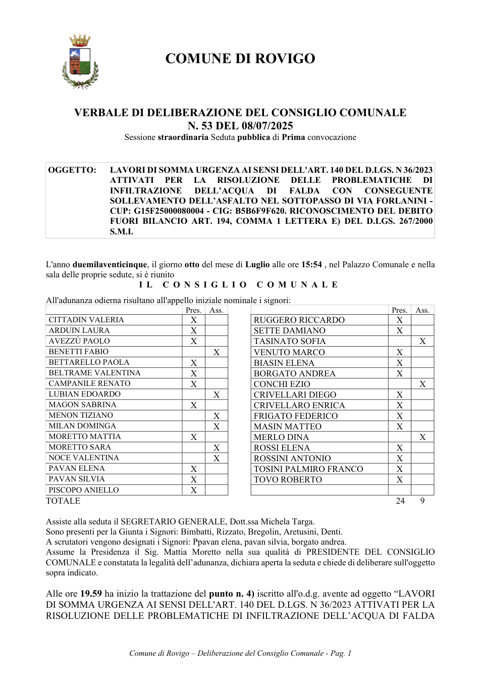 Pagina 1 del documento