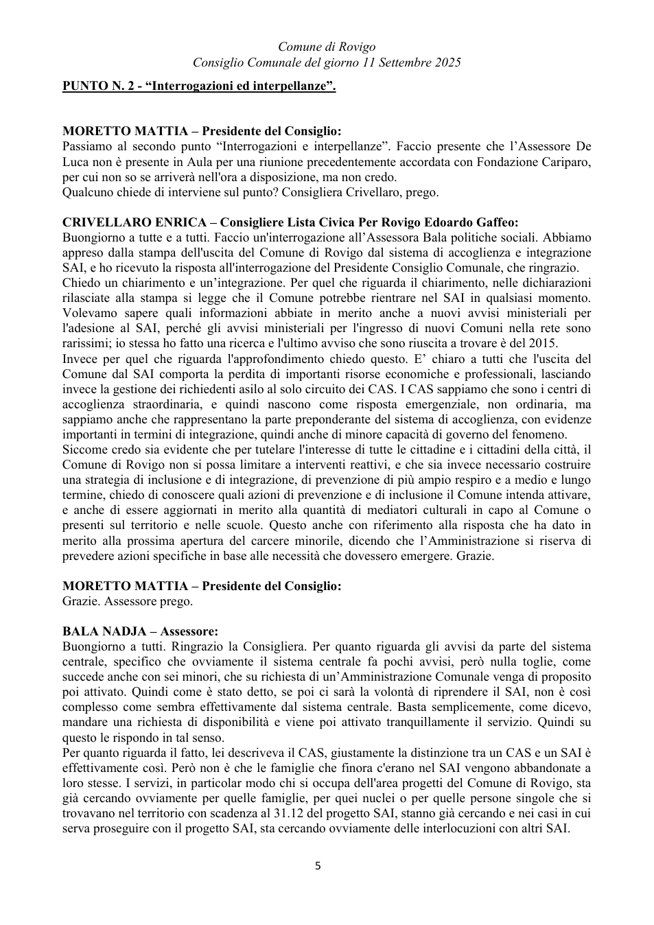 Pagina 5 del documento