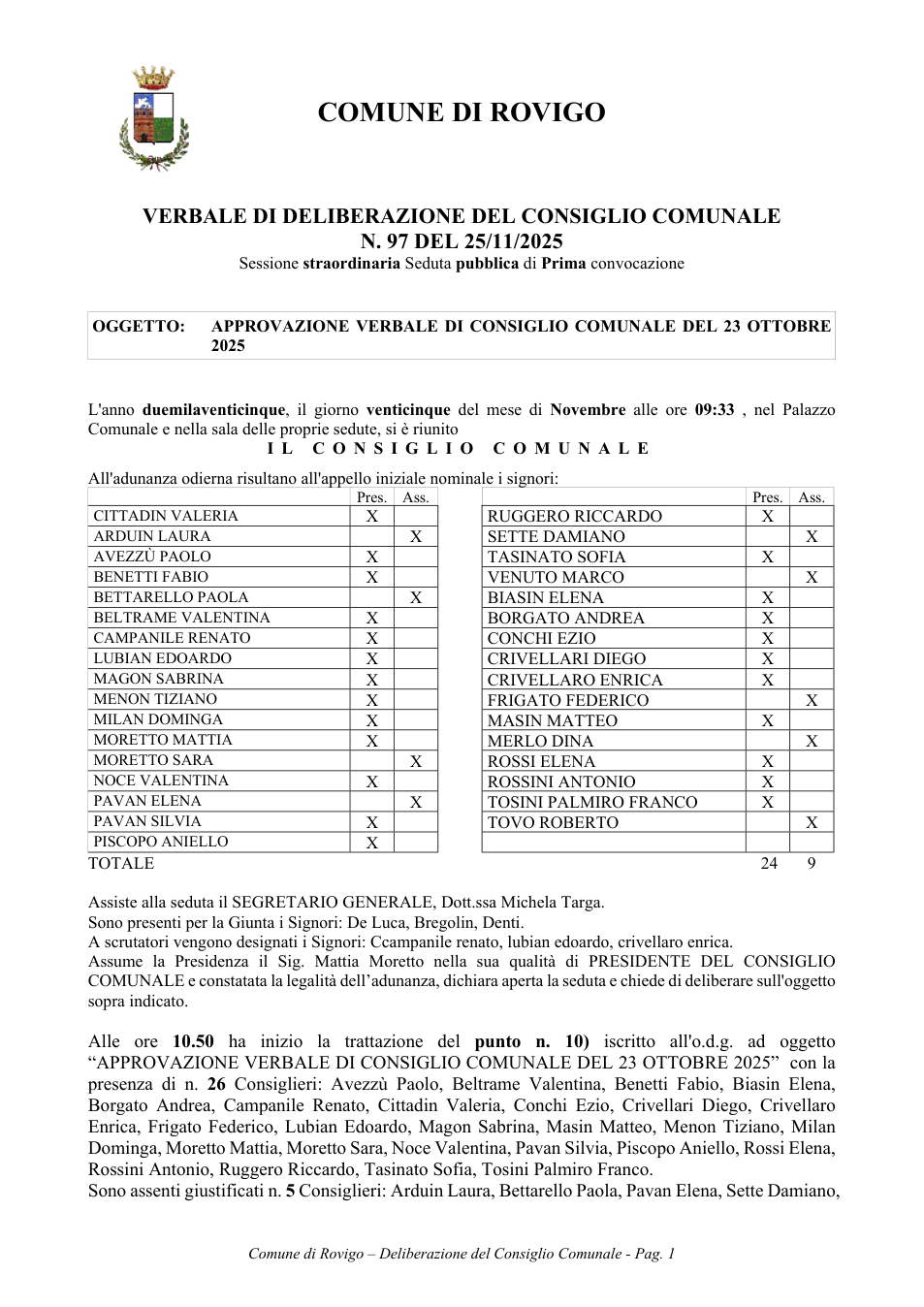 Pagina 1 del documento