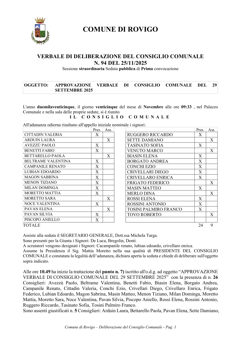 Pagina 1 del documento