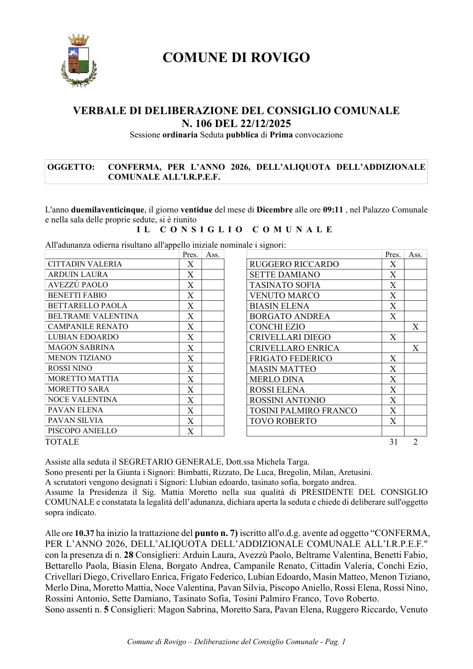 Pagina 1 del documento
