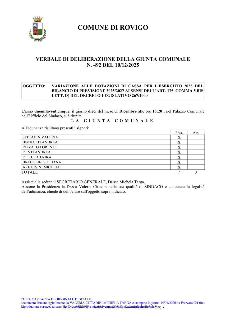 Pagina 1 del documento