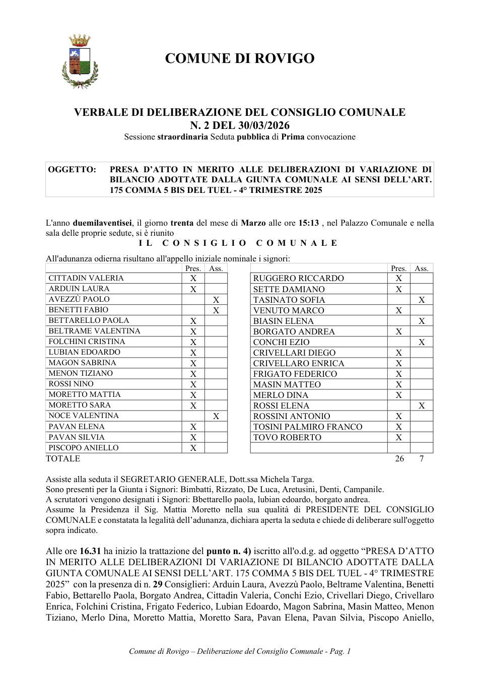 Pagina 1 del documento