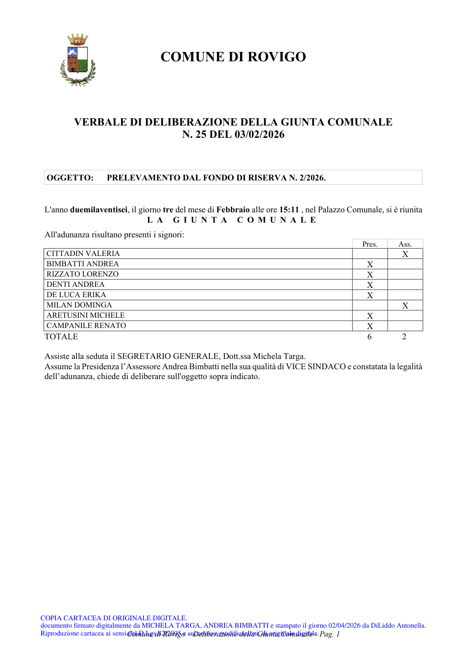Pagina 1 del documento