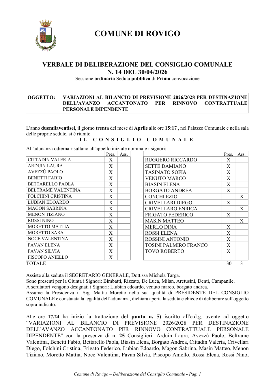 Pagina 1 del documento