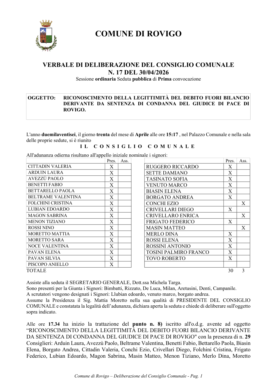 Pagina 1 del documento
