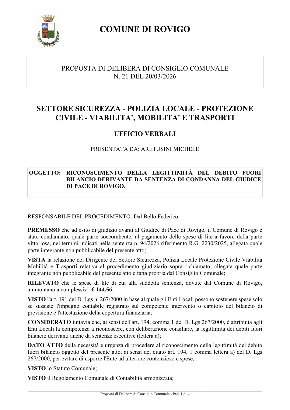 Pagina 1 del documento