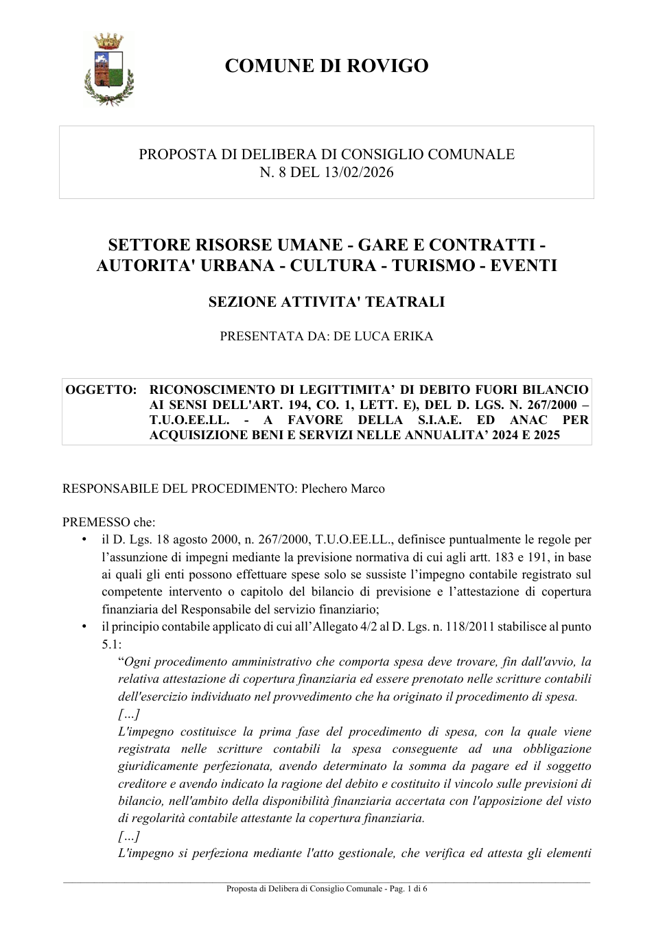 Pagina 1 del documento