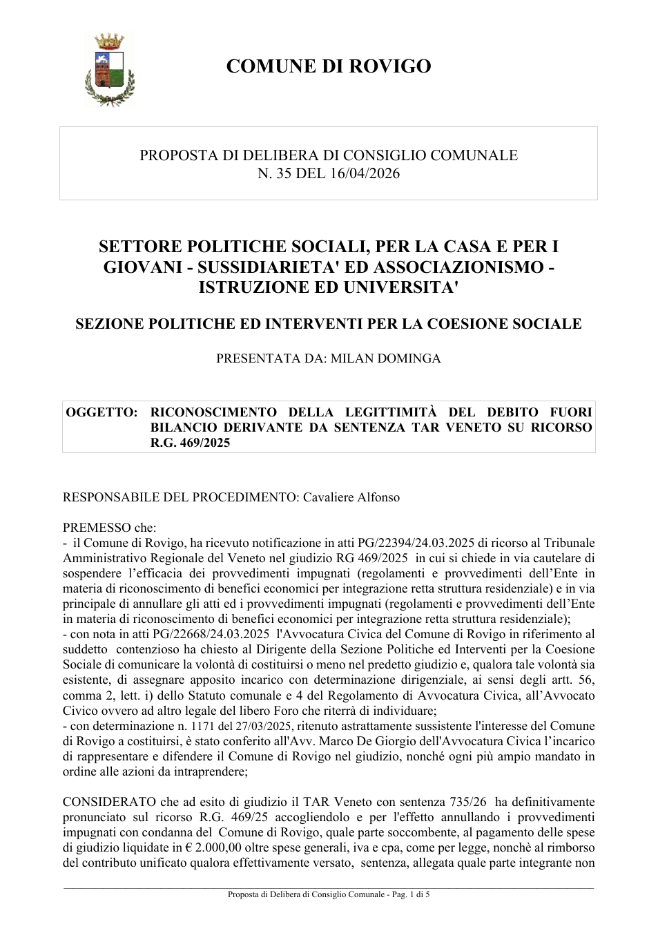 Pagina 1 del documento