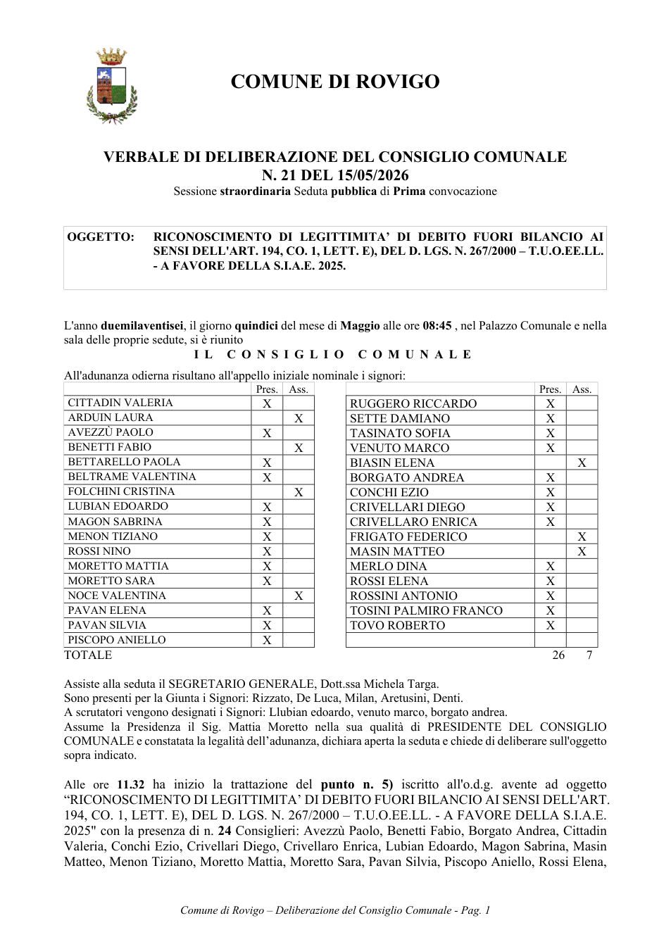 Pagina 1 del documento