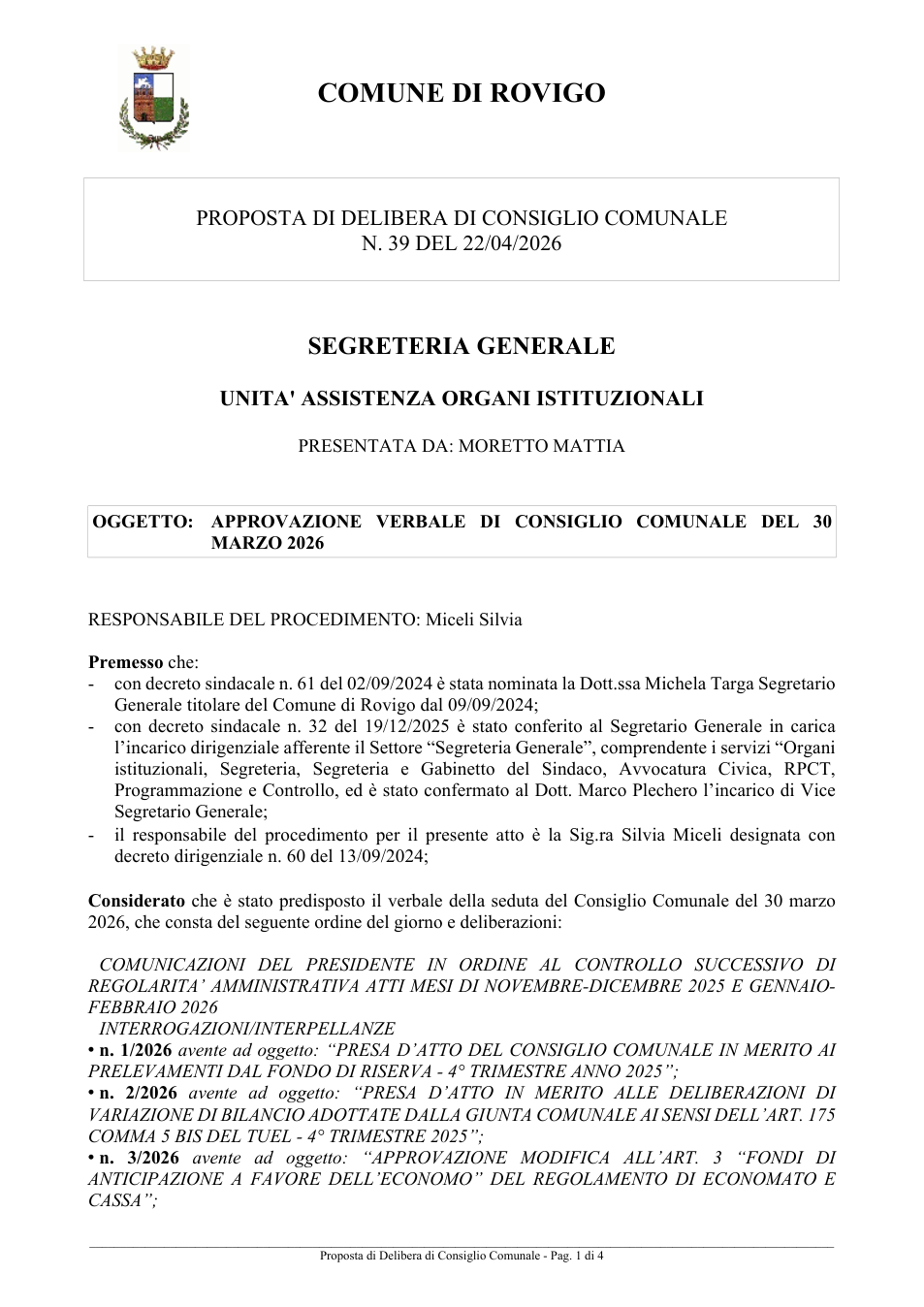 Pagina 1 del documento