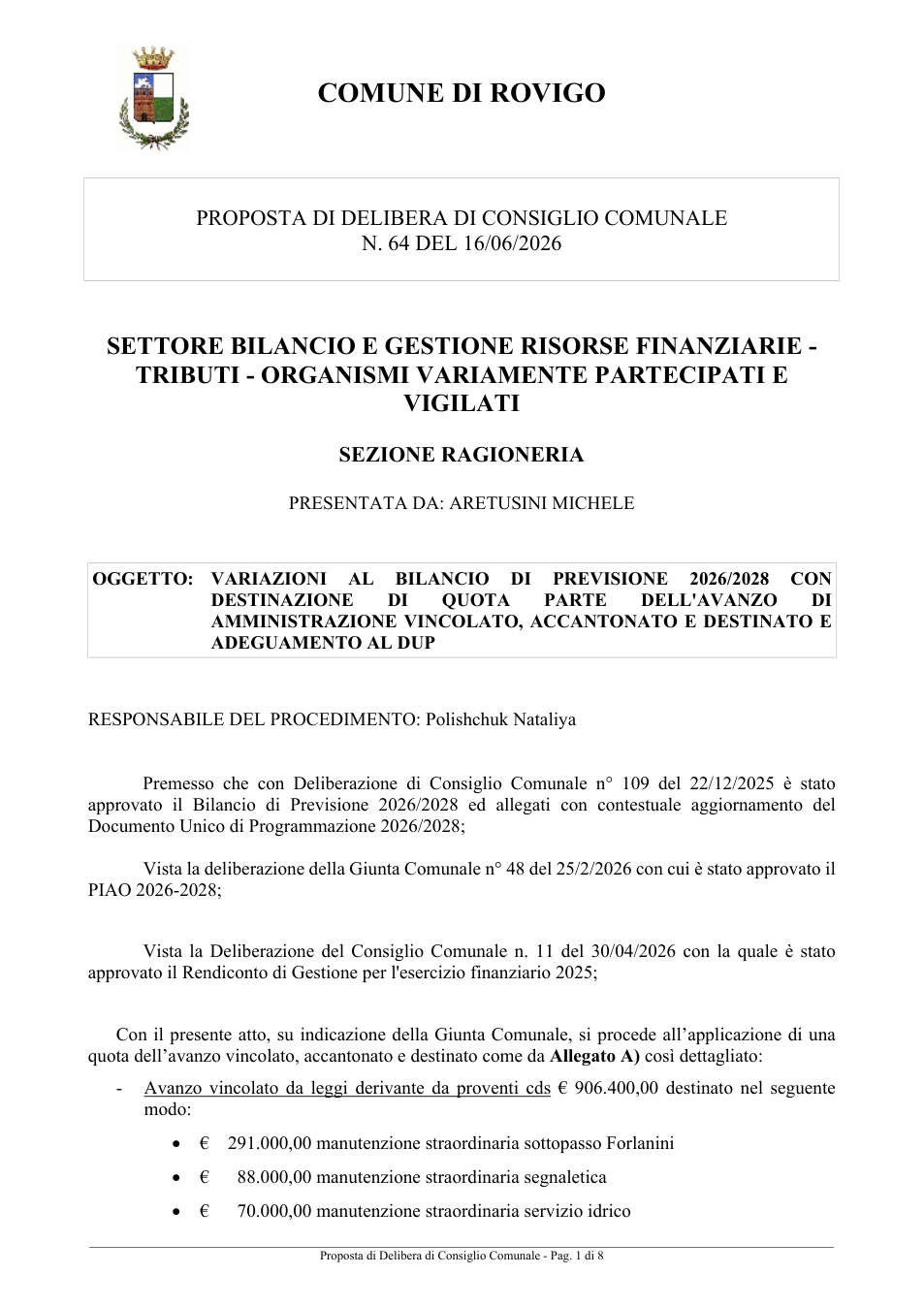 Pagina 1 del documento